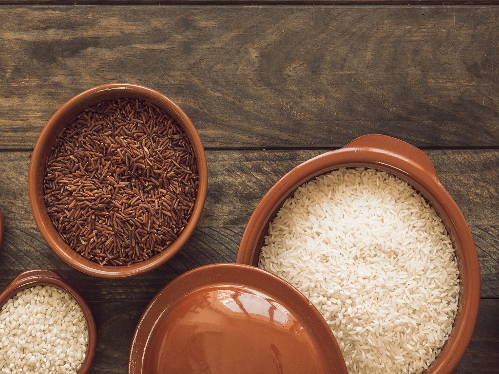 beras putih, nasi putih, beras merah, nasi merah, perbandingan beras