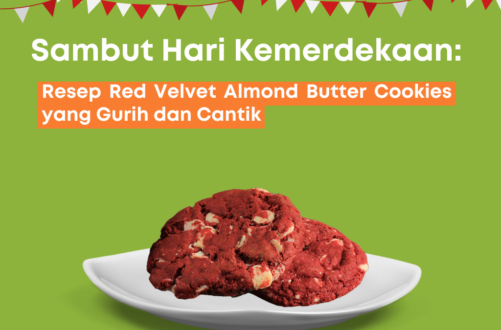 Sambut Hari Kemerdekaan: Resep Red Velvet Almond Butter Cookies yang Gurih dan Cantik!